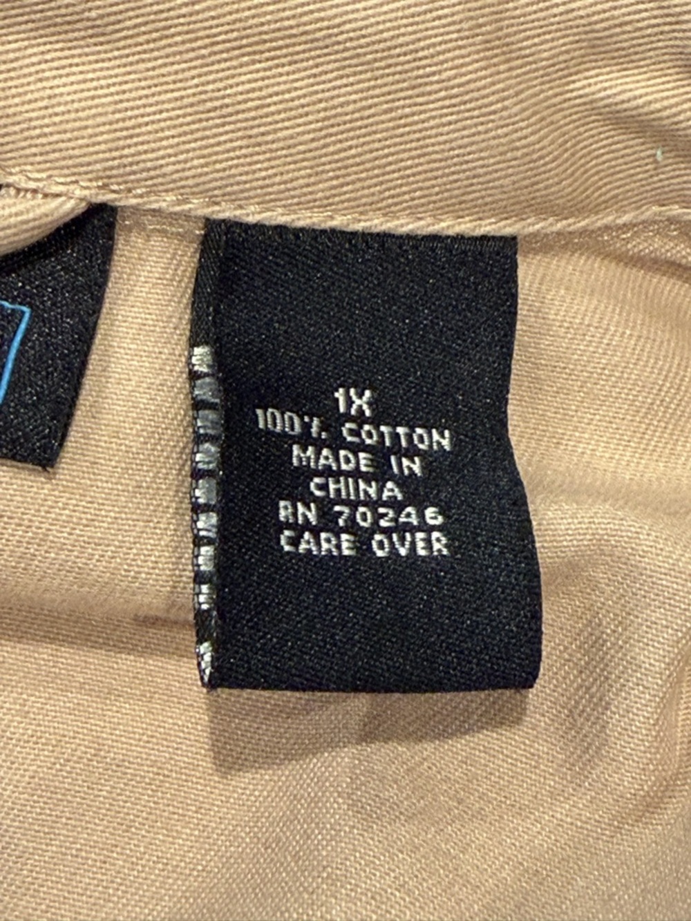 Relativity Khaki 100% Cotton Blazer, Size 1X - Picture 5 of 5